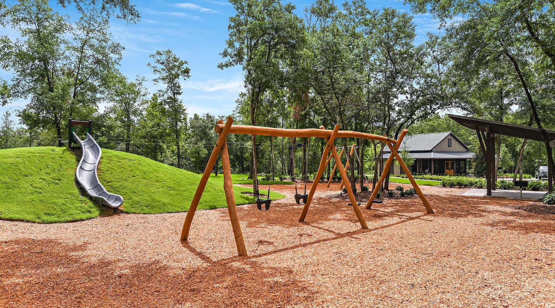 playground with swings